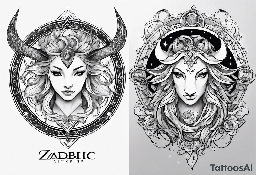 Zodiac Sign tattoo idea