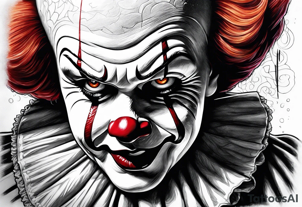 Pennywise with the nun together tattoo idea