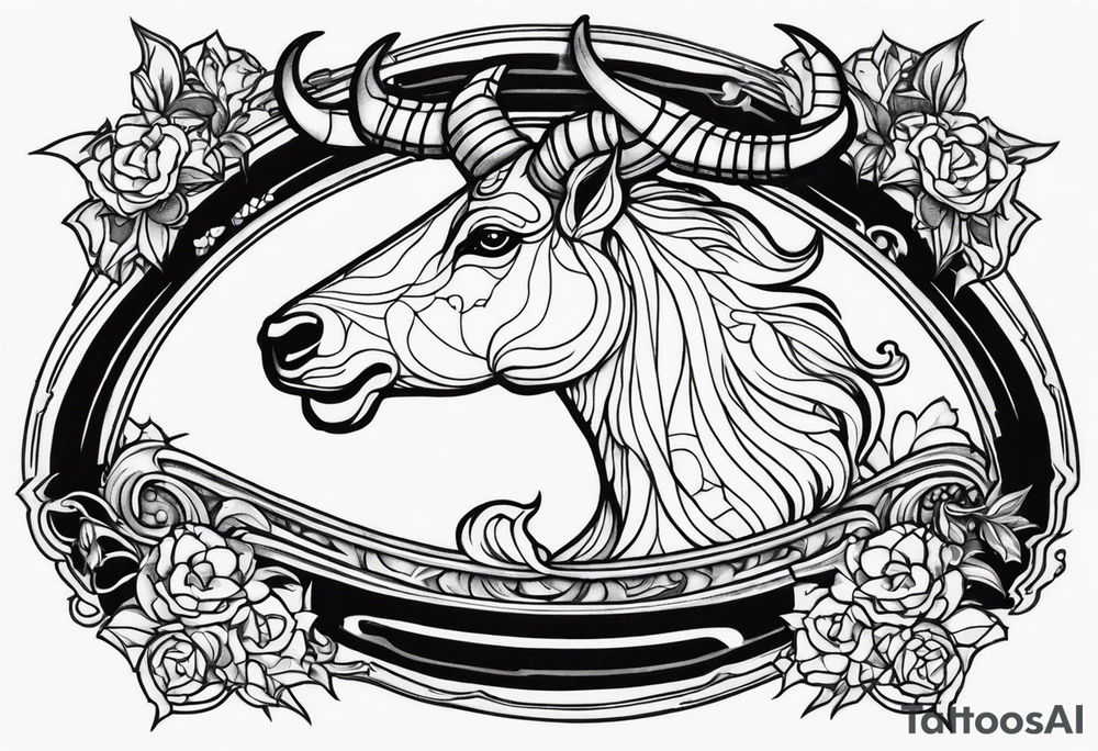 capricorn with a shotgun tattoo idea