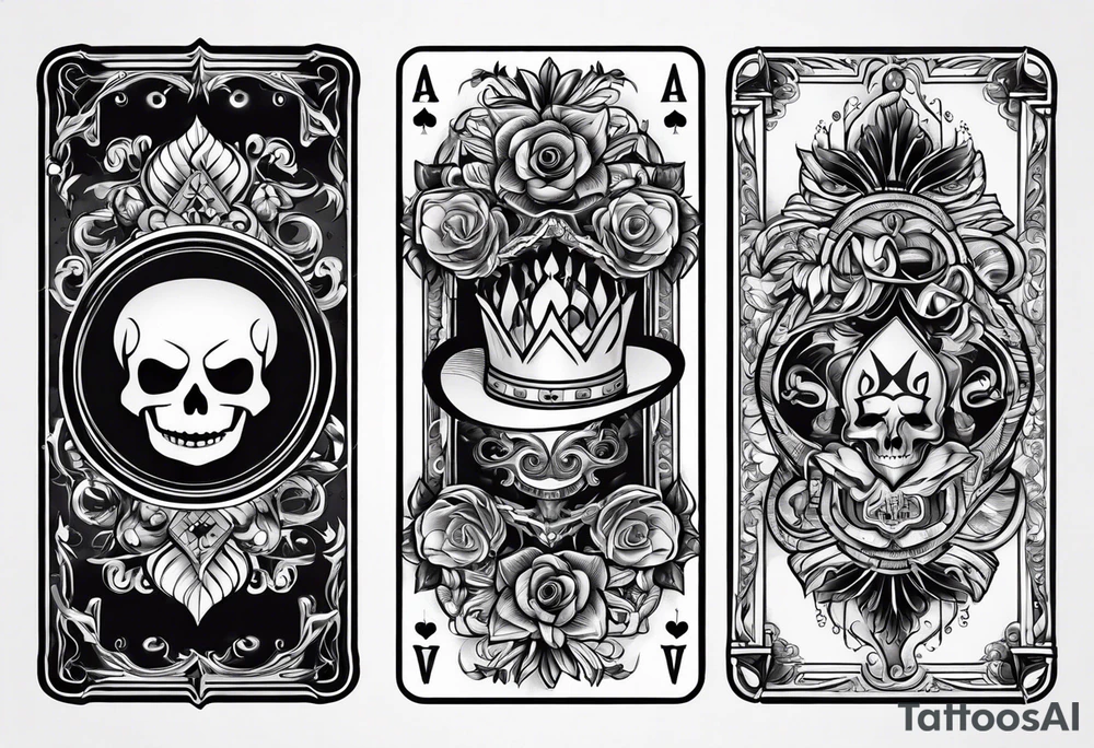 Ace cards tattoo idea