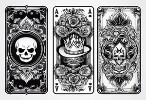 Ace cards tattoo idea