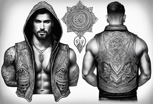 tattoo drawing ancient vest tattoo idea