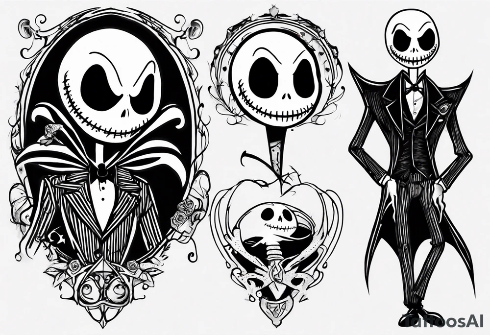 jack skellington tattoo idea