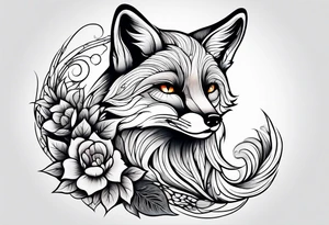 animal fox tattoo idea