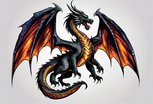 dragon skin full body tattoo idea