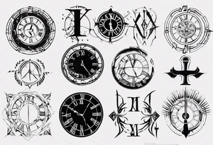 8 of October Roman numerals tattoo idea