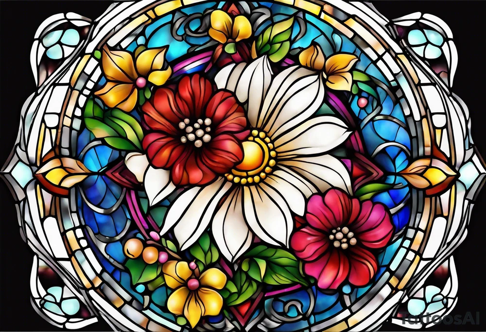 Stain glass photography tattoo idea