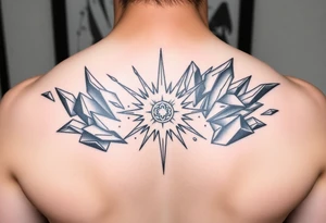 legendary dragonball z scene with energy aura and power effects tattoo idea