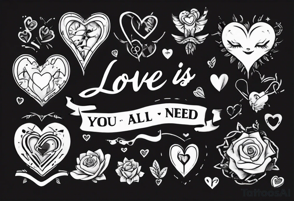 Love is all you need tattoo idea