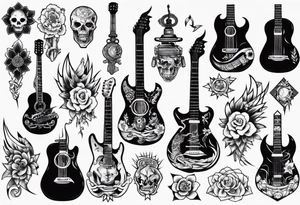 guitar tattoo idea