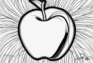 Teacher Apple tattoo idea