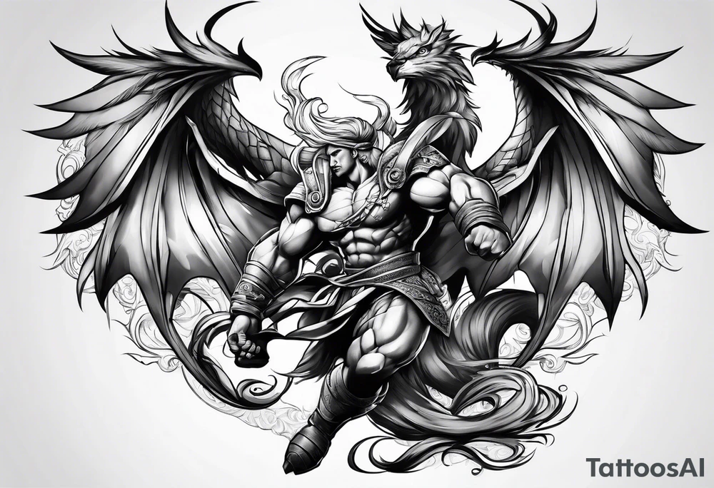 Fighter tattoo idea
