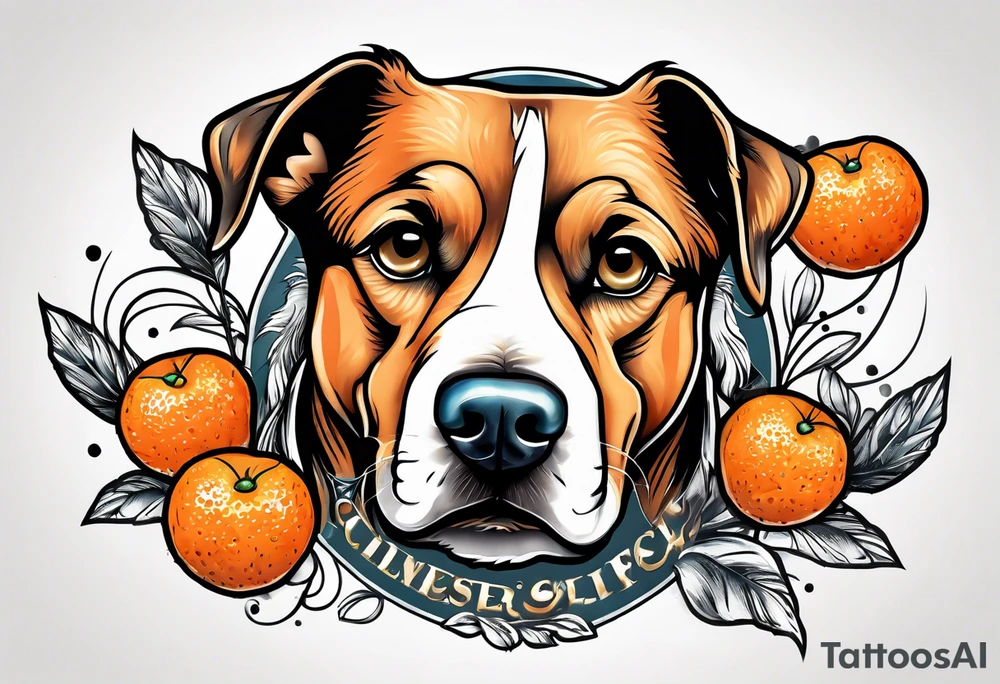 Clementine dog tattoo idea