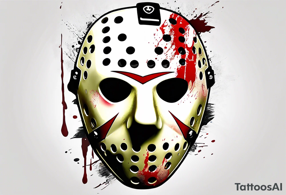 Friday the 13th Jason mask, Japanese art tattoo idea