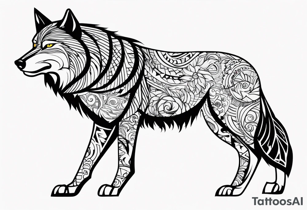 Lobo wolf for a male tattoo tattoo idea