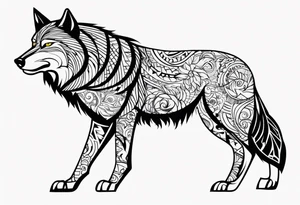 Lobo wolf for a male tattoo tattoo idea