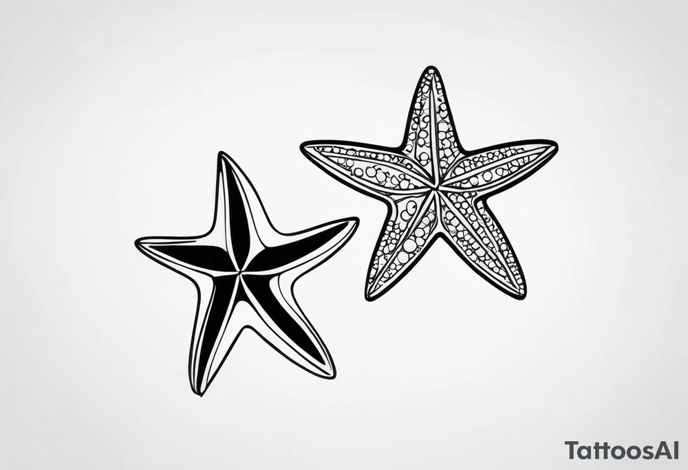 Starfish wrist wrap tattoo idea