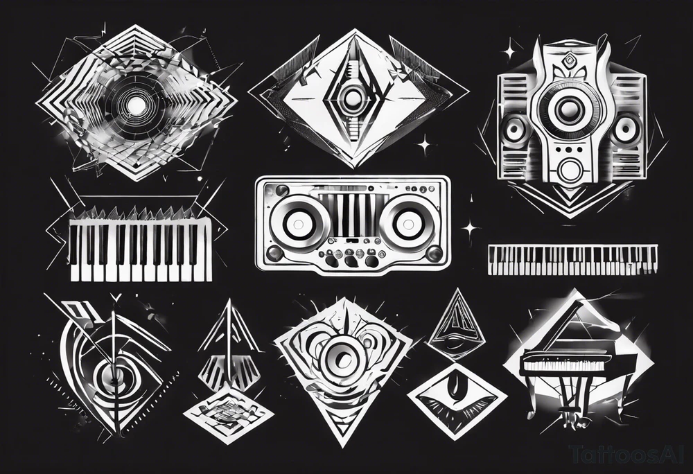 music sound tattoo idea