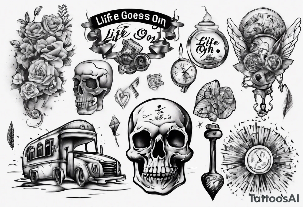 Life goes on tattoo idea