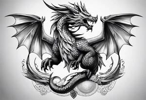 Valhalla dragon tattoo idea