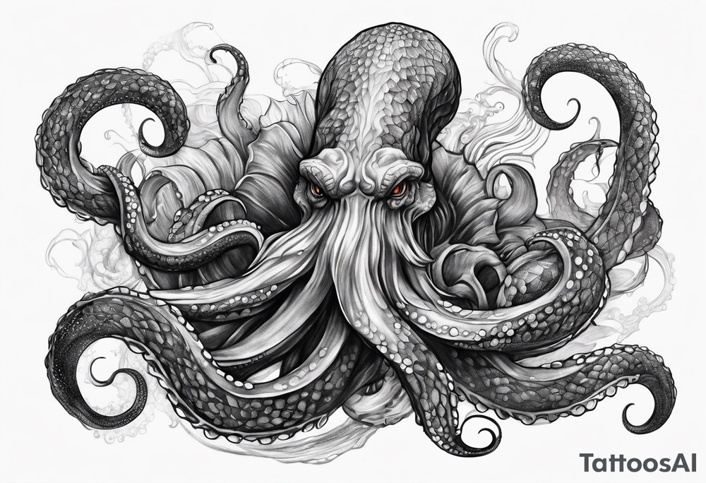 kraken tattoo idea