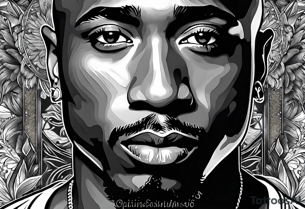2pac tattoo idea