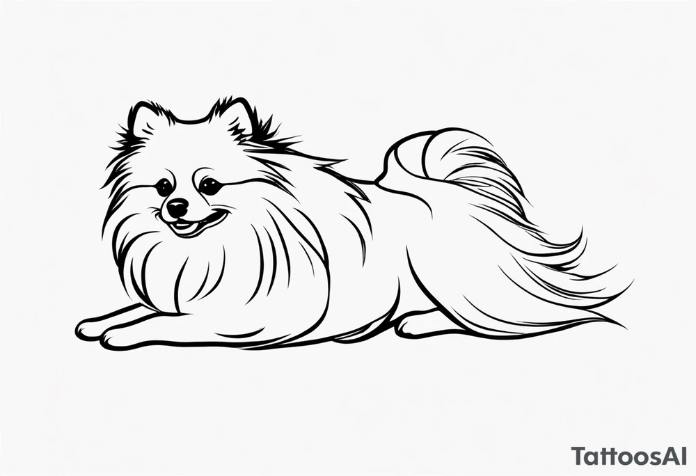 Pomeranian tattoo idea