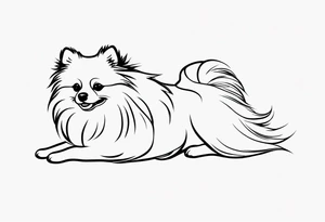 Pomeranian tattoo idea