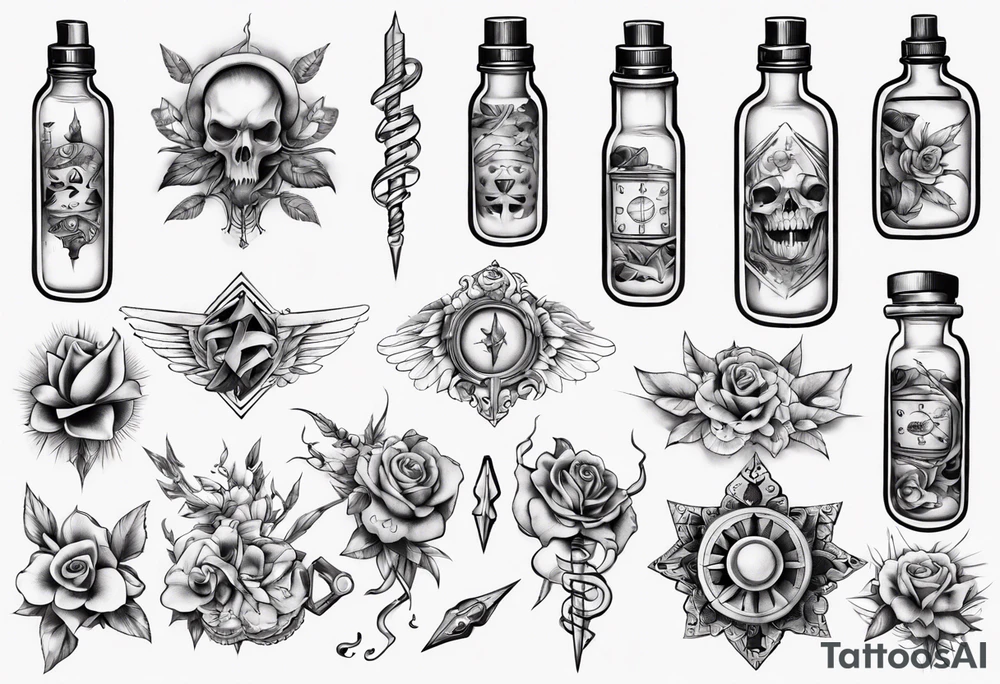 percocet  and lean tattoo idea