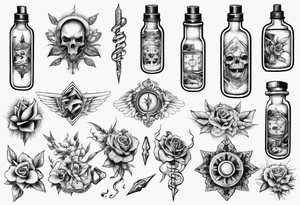 percocet  and lean tattoo idea