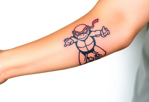 Flying ninja monkey turtle tattoo idea