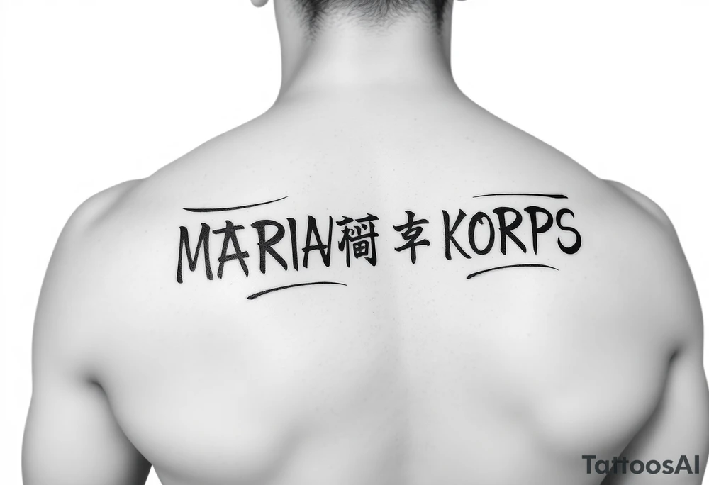 Republic of Korea
Marine Corps
lettering to arm tattoo idea