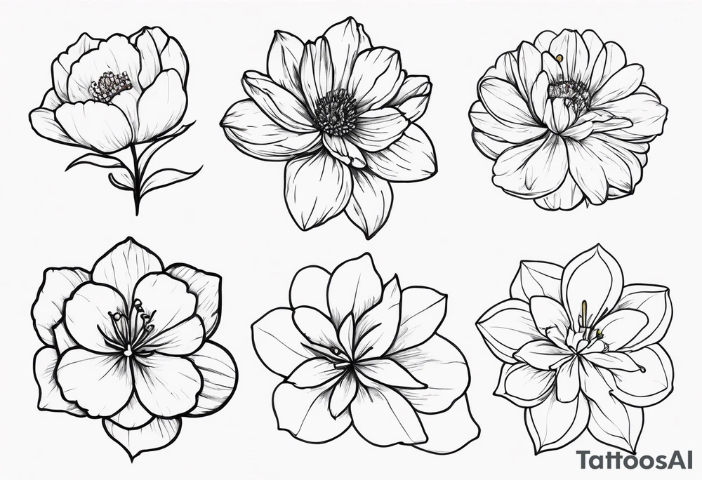 March birth flower tattoo idea