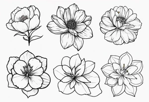 March birth flower tattoo idea