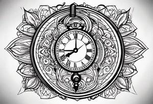 Time is money tattoo idea