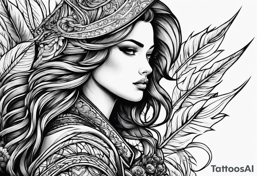 spear tattoo idea
