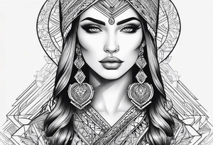 Strong Mother of two tattoo idea
