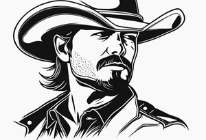 Western cowboy tattoo idea