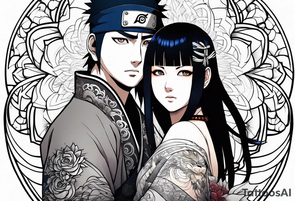 Hinata and hanabi from Naruto tattoo idea