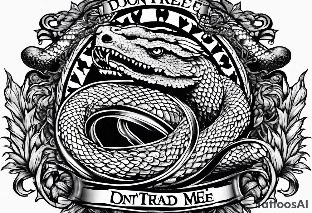 dont tread on me tattoo idea