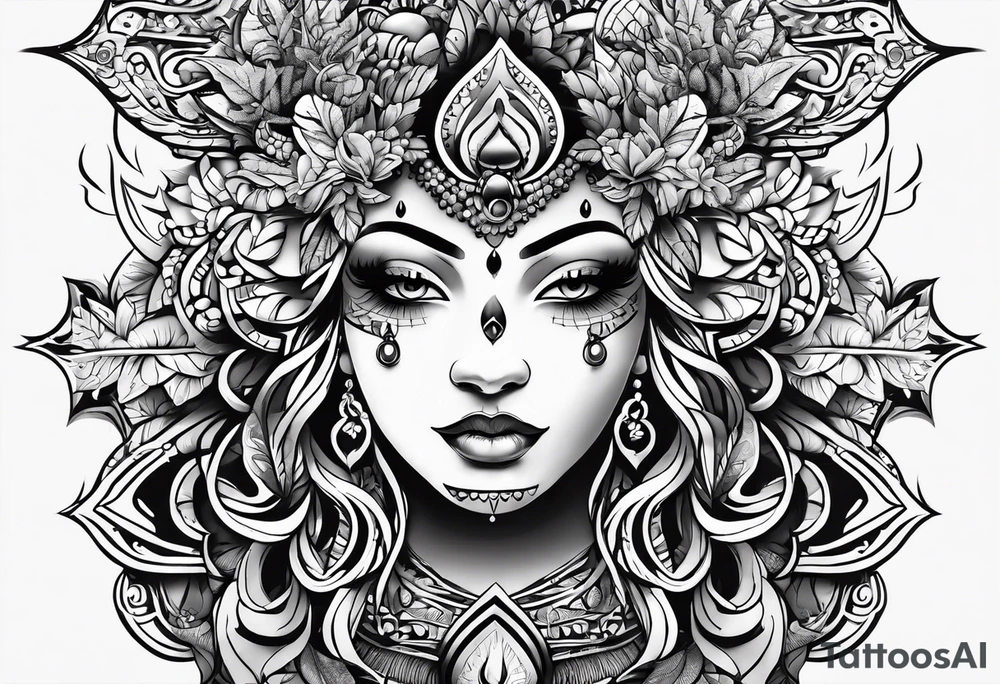 Marijuana tattoo idea