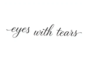 eyes with tears tattoo idea