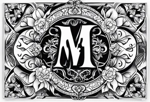 My Wifes Initials MCE 
My Daughter Initials ARE
My Sons Initials CAE tattoo idea