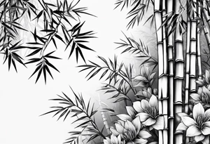 bamboo shoots tattoo idea