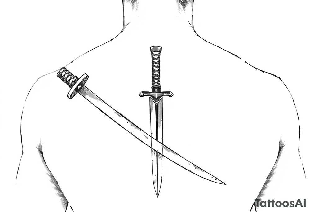 katana tattoo idea
