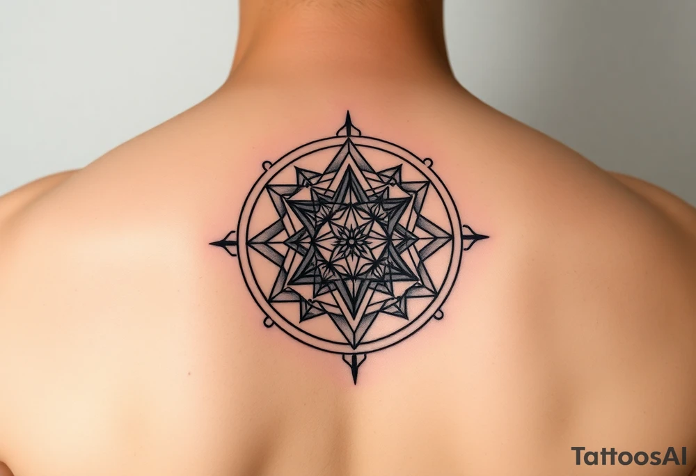 Sacred geometry tattoo idea