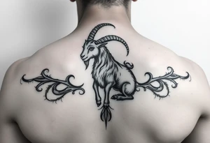capricorn, virgo, earth, goat, love tattoo idea