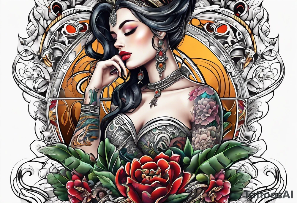 Love, source, abundance, male tattoo idea
