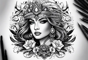 Nome Cleo e Carlos de forma criativa tattoo idea