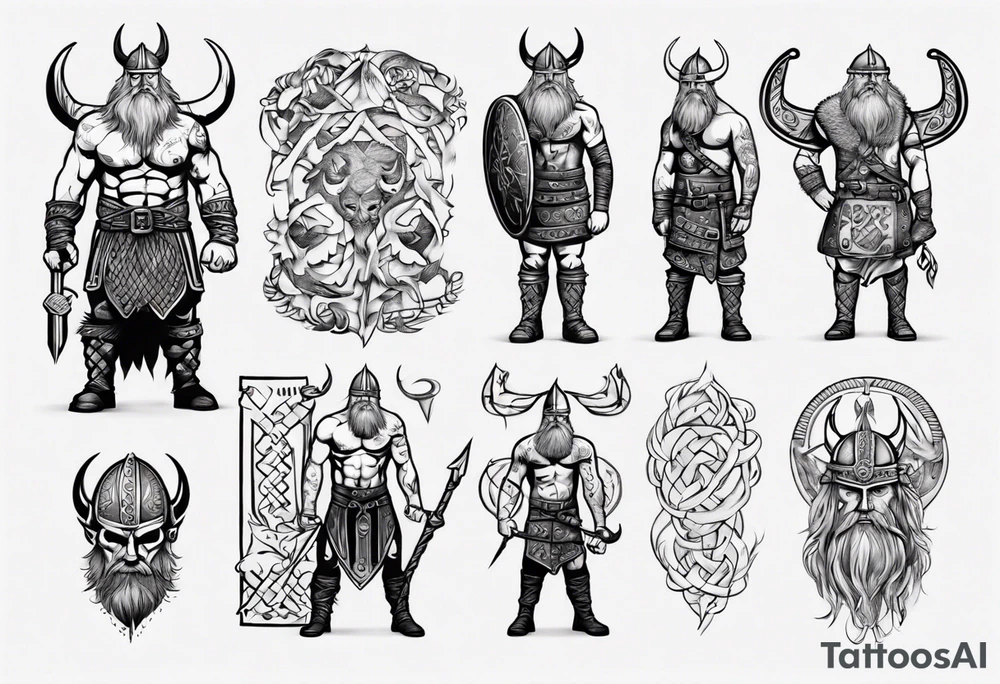 Viking no tattoos full body tattoo idea
